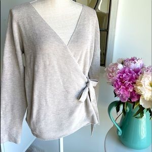 Vici V-Neck Wrap Sweater Size M